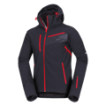 NORTHFINDER BU-5352SNW BARTALAN 279blackred pánska lyžiarska softshelová bunda