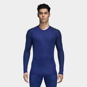 Pánske dlhé funkčné tričko ADIDAS ALPHASKIN SPORT GRAPHIC modré CE0753