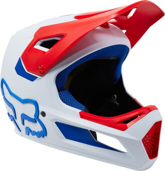 FOX Rampage Helmet Ceshyn Ce/Cpsc White/blue/Orange