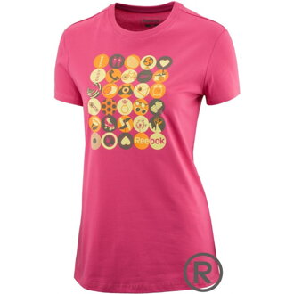 Dámske tričko REEBOK X18868 TONING TEE COSMIC BERRY