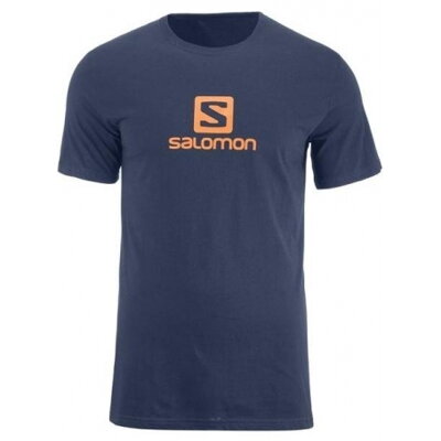 Pánske tričko SALOMON COTON LOGO SS TEE LC1051900 night sky