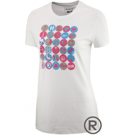 Dámske tričko REEBOK X11353 TONING TEE WHITE