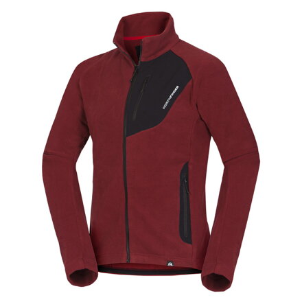 Pánska fleecová mikina Polartec® Micro 200 PUPOV darkredblack