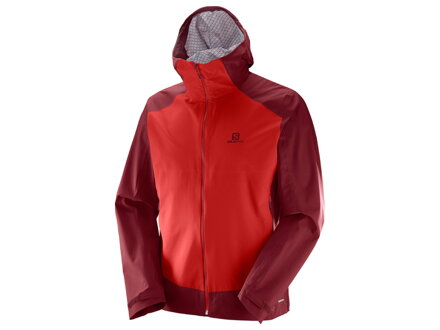 SALOMON LA COTE STRETCH 2,5L L393881 RED pánska nepremokava bunda 