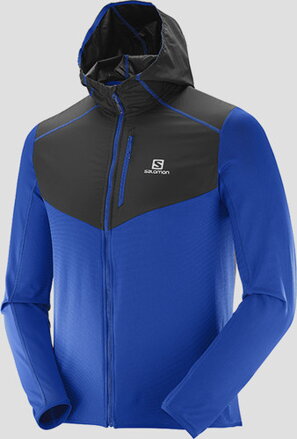 Pánska bunda SALOMON DISCOVERY WIND HOODIE M surf the web L392769