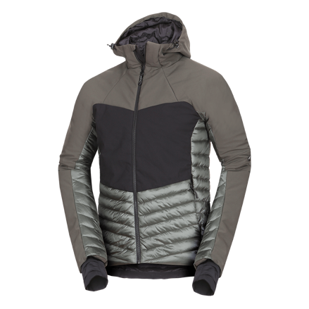 NORTHFINDER BU-5334OR 550 blackdarkgreen EMERYK Pánska softshell bunda