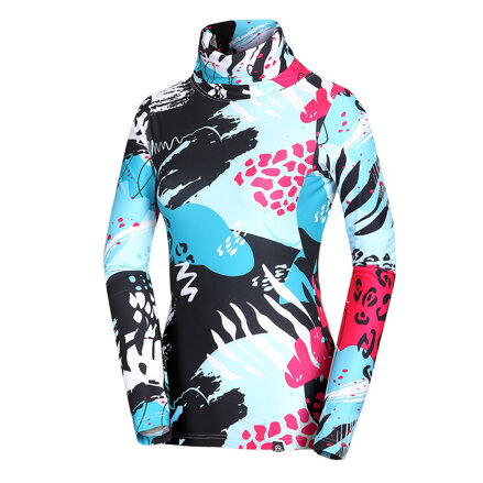 NORTHFINDER TR-45502SKP Dámske tričko ski-touringové s výšším krkom KRALOVA 632splashsprint