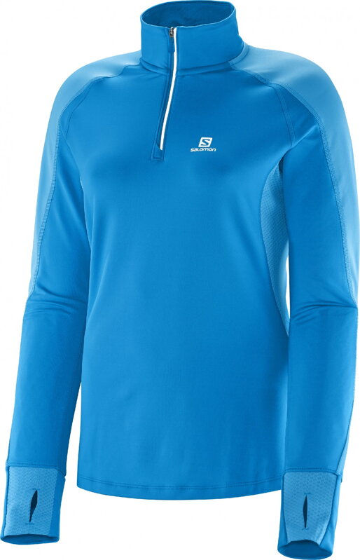 SALOMON TRAIL RUNNER WARM LS ZP TEE W L36321600 SALOMON TRAIL RUNNER WARM LS ZP TEE W L36321600