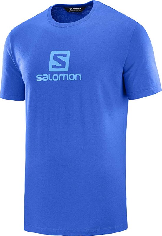 Pánske tričko SALOMON COTON LOGO SS TEE LC1052200 nautical blue Pánske tričko SALOMON COTON LOGO SS TEE LC1052200 nautical blue