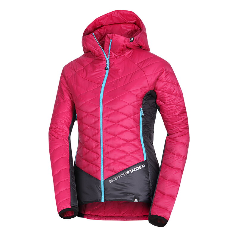 NORTHFINDER BU-61101SKP Dámska skialp bunda zatepľujúca ľahká Primaloft® OPALENA 1 577cherryblack