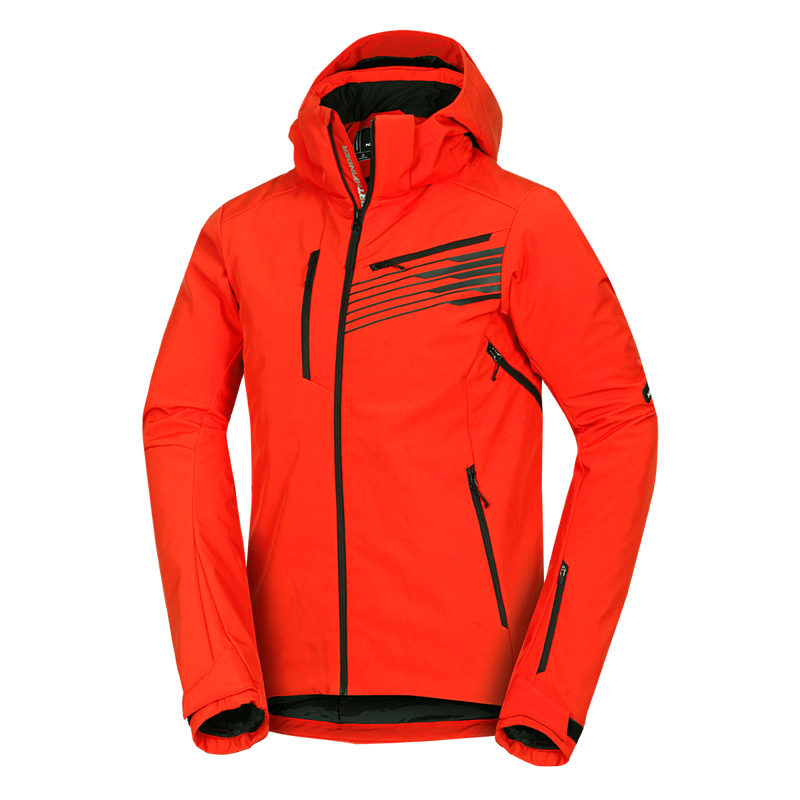 NORTHFINDER BU-5352SNW BARTALAN 279blackred pánska lyžiarska softshelová bunda